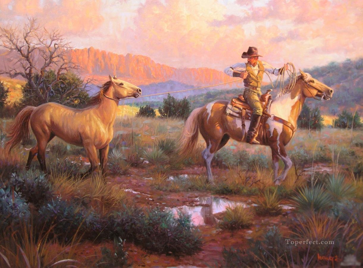 American Indians 54 horses Oil Paintings